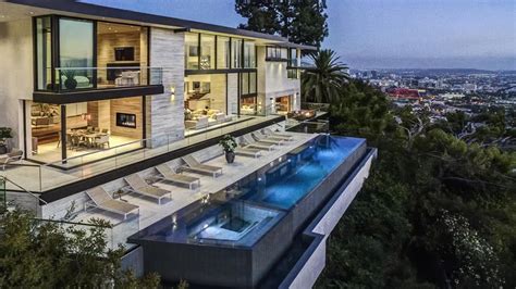 Sophisticated Hollywood Hills Home with Dramatic Views of Los Angeles ...