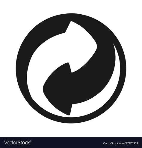 Reuse Recycle Icon Royalty Free Vector Image Vectorstock