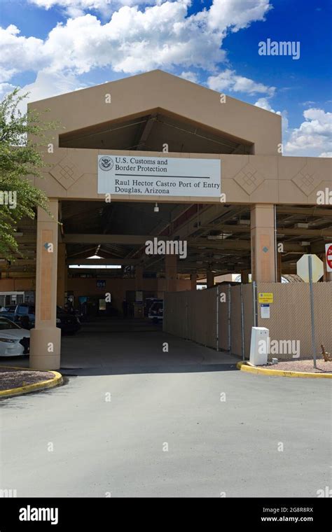 US Border and Customs port of entry building at Douglas Arizona Stock ...