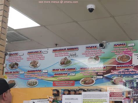 Menu At Panaderia Guadalajara Atwater Restaurant Atwater