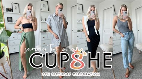 Summer Vacation Try On Haul Cupshes Beme 8th Birthday Youtube