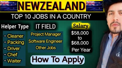 New Zealand Jobs New Zealand Work Permit Youtube