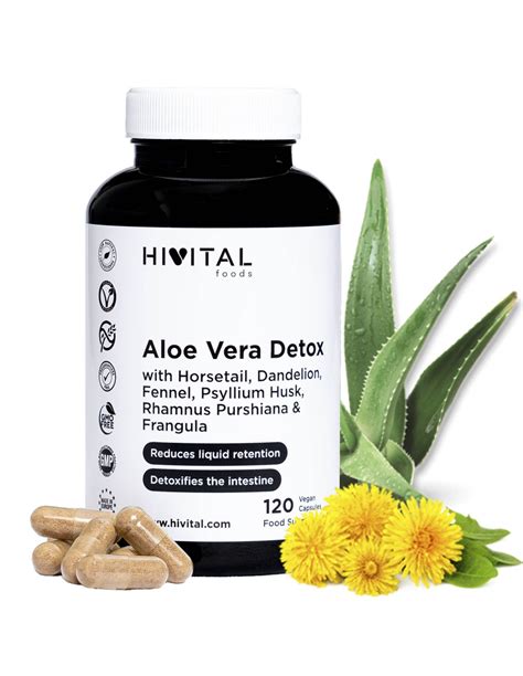 Comprar Hivital Aloe Vera Detox 120 Cápsulas A Precio De Oferta