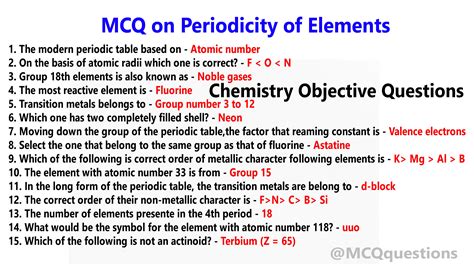 Inorganic Chemistry MCQs With Answers PDF MCQ Questions