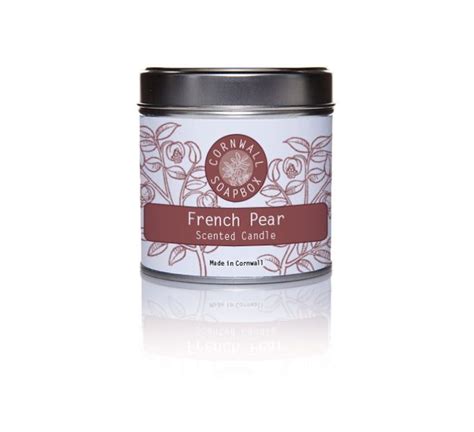 French Pear Scented Candle Cornwall Soapbox