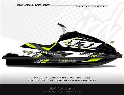 Kawasaki Gen 2 X2 Graphics Kit Rm Design Ipd Jet Ski Graphics