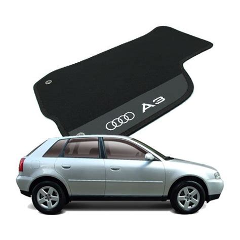 Tapete Carpete Bordado Audi A3 1997 Até 2006 Logo