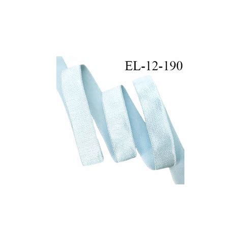 Elastique 12 mm lingerie haut de gamme couleur bleu menthe glacé