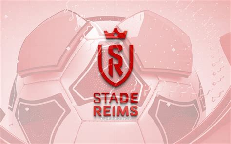 Scarica Logo Lucido Stade De Reims K Sfondo Di Calcio Rosso Lega