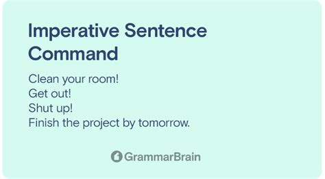 What Is An Imperative Sentence Definition Examples How To Identify