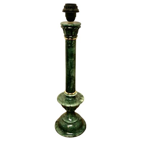 Tall Green Marble Table Lamp For Sale At Stdibs