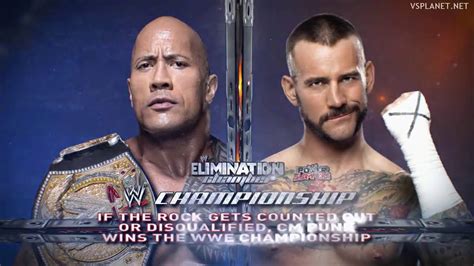 The Rock Vs CM Punk Elimination Chamber YouTube