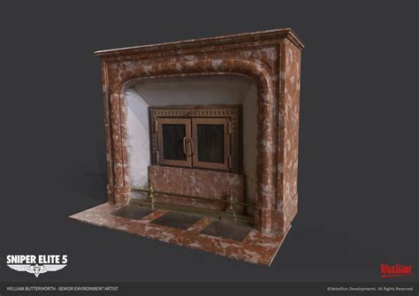 William Butterworth Sniper Elite 5 Chateau Fireplace Photogrammetry