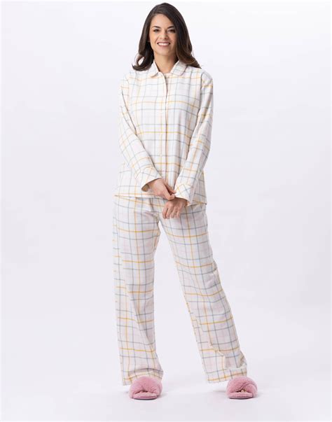 Cotton Button Down Pyjamas FELICITA 806 Multico Lingerie Le Chat