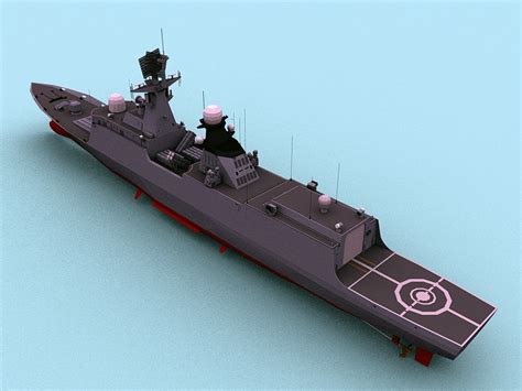 Type 054 Frigate 3d Model 3ds Max Files Free Download Modeling 46495 On Cadnav