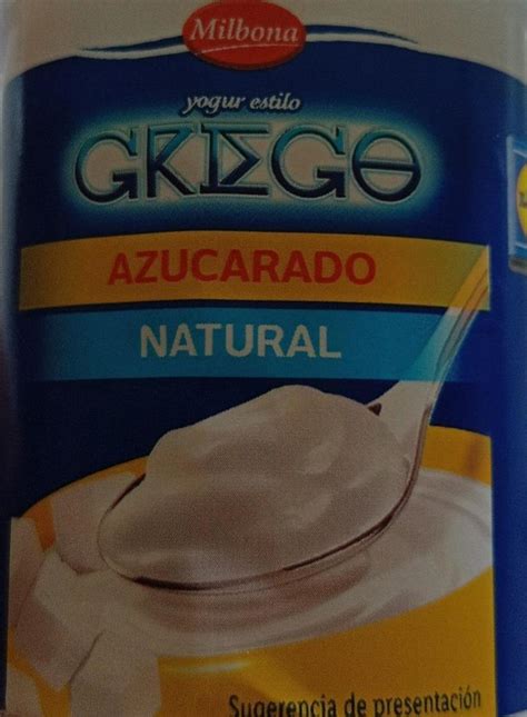 Yogur Estilo Griego Azucarado Natural Milbona Kalorie Kj A Nutri N