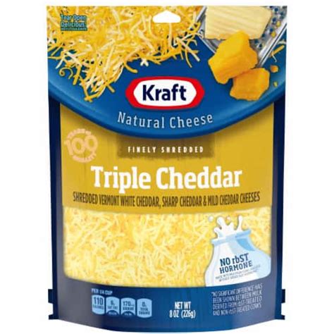 Kraft Triple Cheddar Finely Shredded Cheese 8 Oz Pick N Save