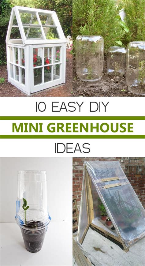 De 25 Bedste Idéer Inden For Diy Mini Greenhouse På Pinterest Diy