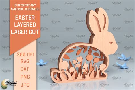 D Easter Layered Decor Laser Cut Graphic By Digital Idea Creative