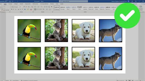 Como poner varias imágenes del mismo tamaño en WORD YouTube