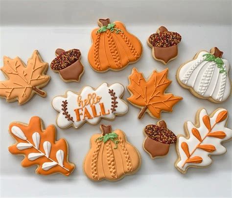 Fall Decorated Cookies Pumpkin Spice Cookie Art