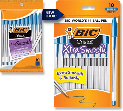 BIC Penne Cristal Msp101 Blu Extra Liscia Multicolore Amazon It