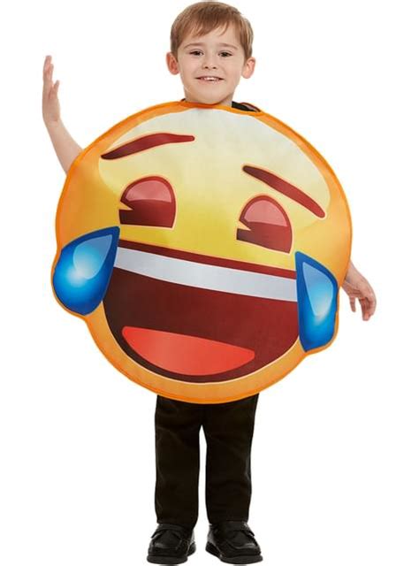 Kids Emoji Costume smiling with tears. Express delivery | Funidelia