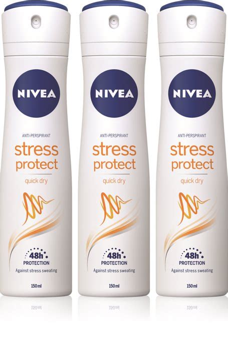 Nivea Stress Protect Antiperspirant Spray 3 X 150 Ml Economy Pack