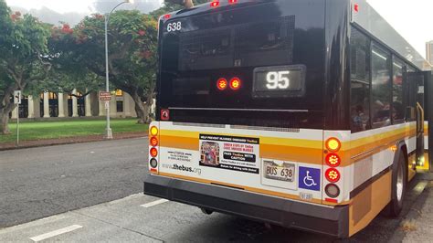 Honolulu Thebus Route 95 Express Downtown Bus 638 Youtube