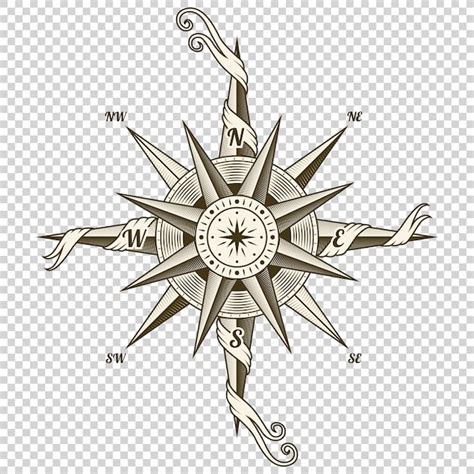 Nautical Compass Vector