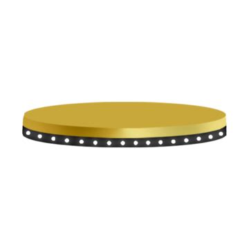 Golden Black Rounded Pedestal Podium Vector Black And Golden Podium