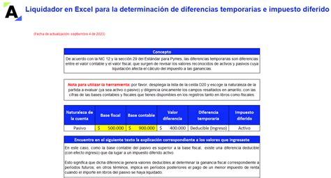 Pack De Formatos En Excel Para Calcular El Impuesto Diferido En 2023