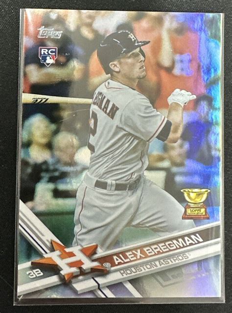 2017 Topps Alex Bregman RC Rookie Rainbow Foil 341 Astros EBay