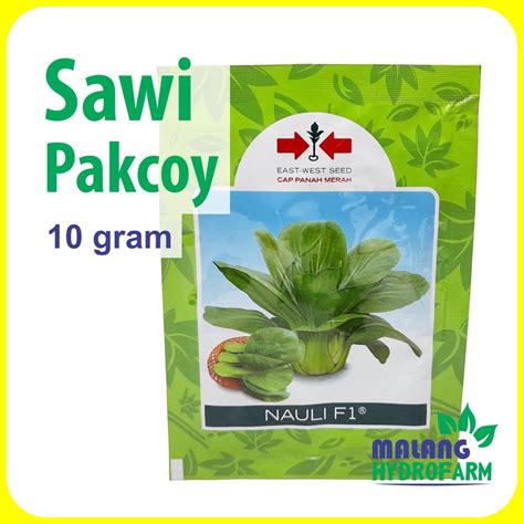 Jual Benih Sawi Pakcoy Nauli F1 10 Gram Cap Panah Merah Daging Biji