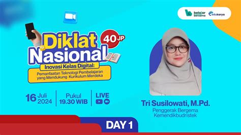 Hari 1 Diklat Kelas Digital Pemanfaatan Teknologi Pembelajaran Yang