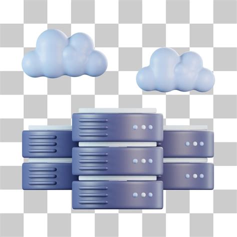 Icono 3d De Nube De Base De Datos Archivo PSD Premium