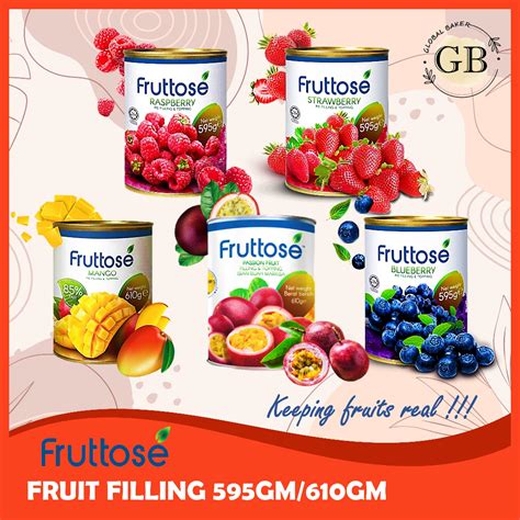 Fruttose Fruits Filling Blueberry Mango Strawberry Raspberry