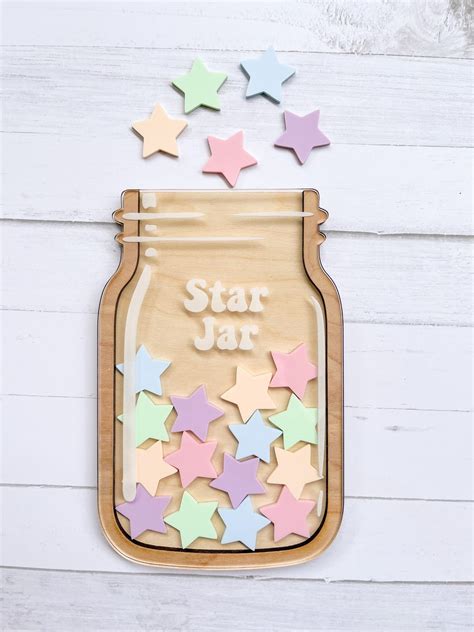 Star Reward Jar Kids Reward Jar Personalized Kids Reward Etsy