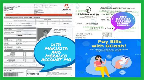 How To Pay Meralco Bill And Laguna Water Bill Using Gcash I Online