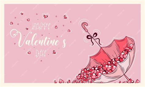 Premium Vector Cute Posters Valentines Day Greetings Heart Shape