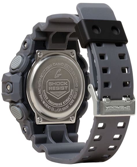 G Shock Mens Analog Digital Gray Resin Strap Watch 54mm Ga700hd 8a