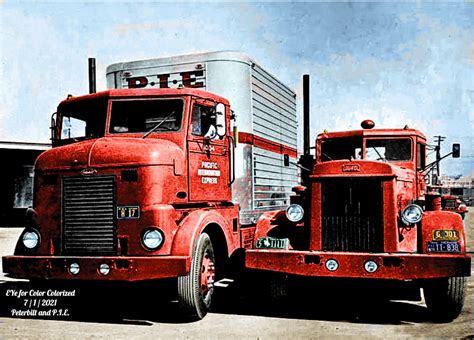 Pie Bullnose And Conv Petes Colorized George Murphey Flickr