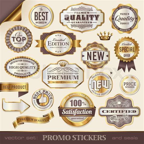 Promo stickers | Stock vector | Colourbox