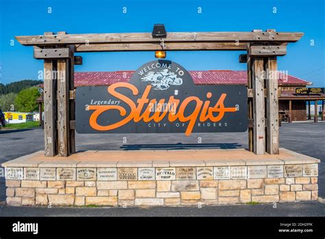 An entrance road going to Sturgis, South Dakota Stock Photo - Alamy