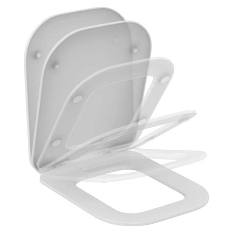 Ideal Standard Abattant Wc Ultra Fin Frein De Chute Blanc Tonic Ii