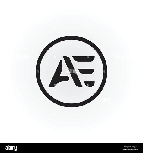 Initial AE Letter Logo With Creative Modern Business Typography Vector