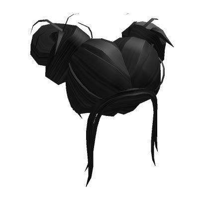 Black Trendy Messy Buns Roblox Black Hair Roblox Black Curly Hair