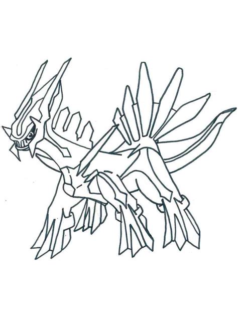 Pokemon Dialga Coloring Pages Free Printable