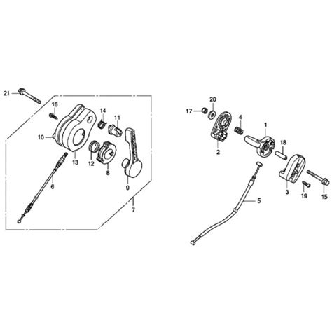 Throttle Lever For Honda HRX537C1 VYEA Lawn Mower L S Engineers