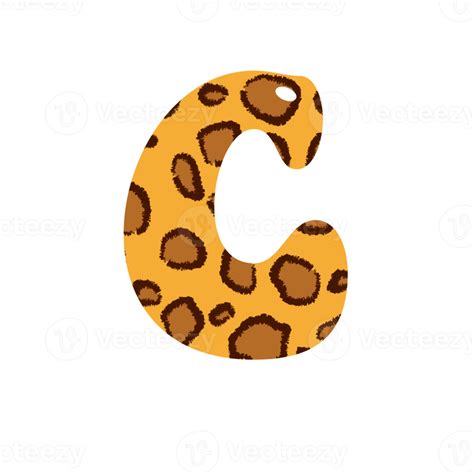 Leopard Print Alphabets And Number 10884081 Png